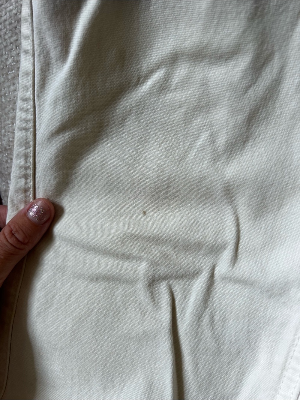 Cream Utility Pants - Picture 2 of 2